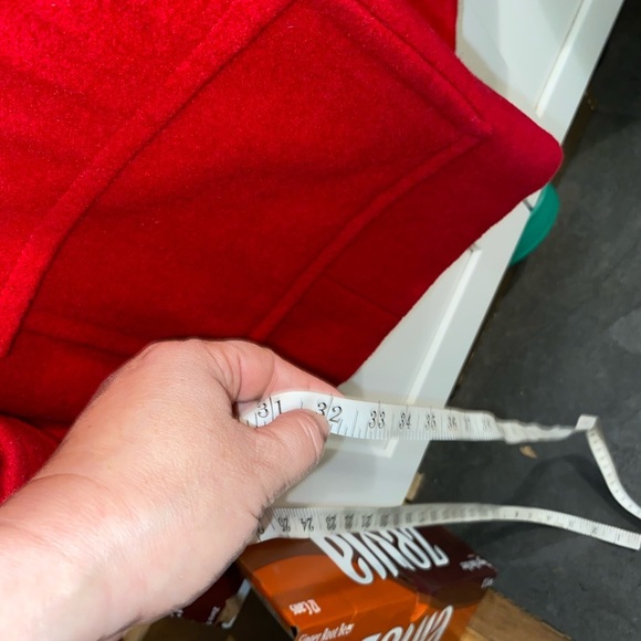 charter club red wool hooded duffle Coat toggle buttons
Fall winter Holiday coat - Picture 8 of 10